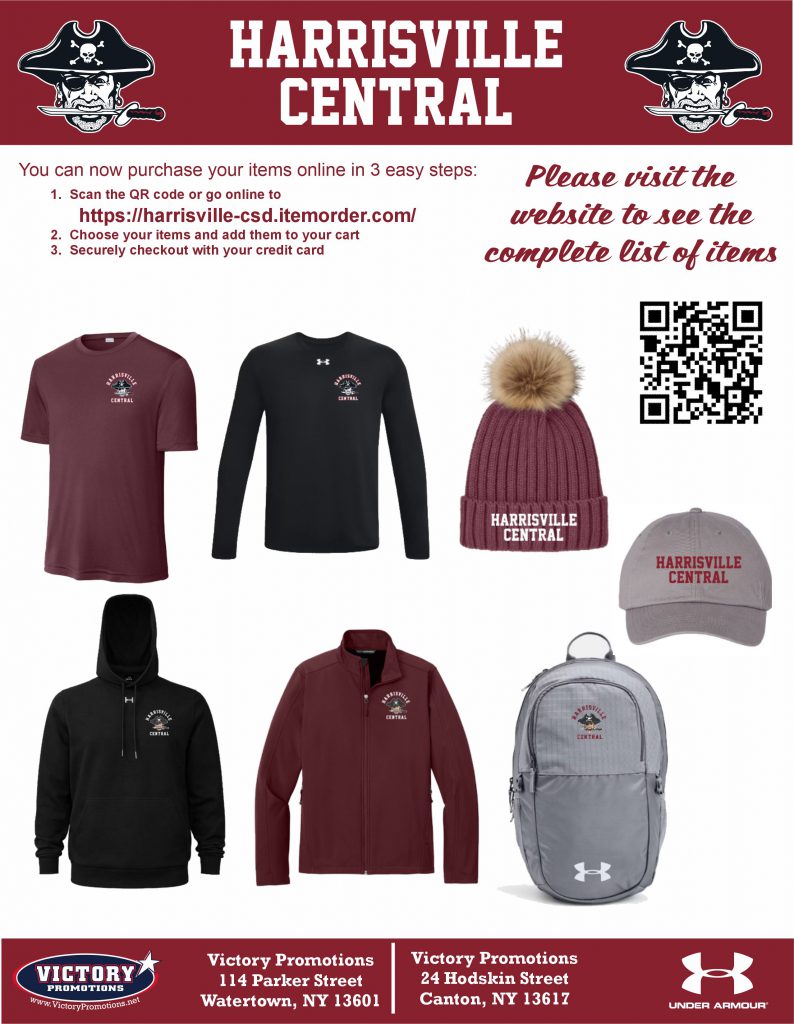 Harrisville gear store flyer.